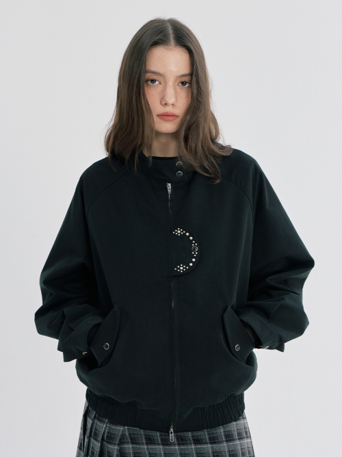 STUDDED TWO-WAY BARACUTA куртка, черный