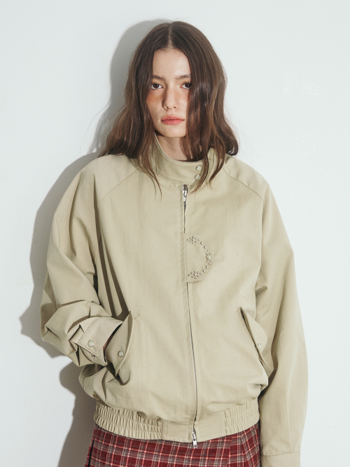 STUDDED TWO-WAY BARACUTA куртка, бежевый