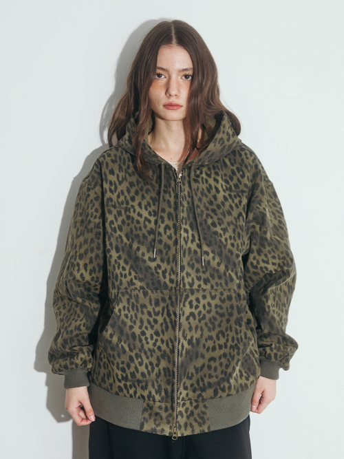 LEOPARD WORK HOOD куртка, KHAKI