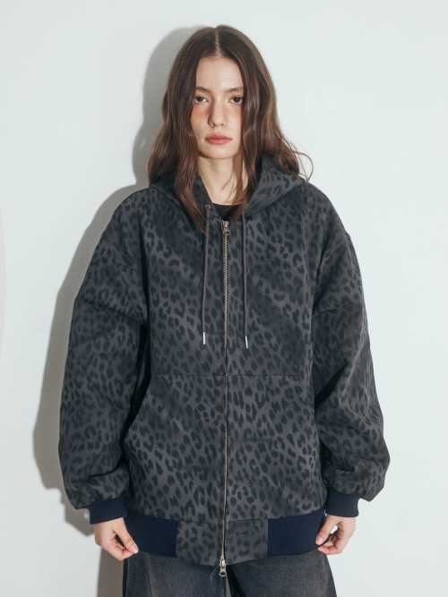 LEOPARD WORK HOOD куртка, угольный
