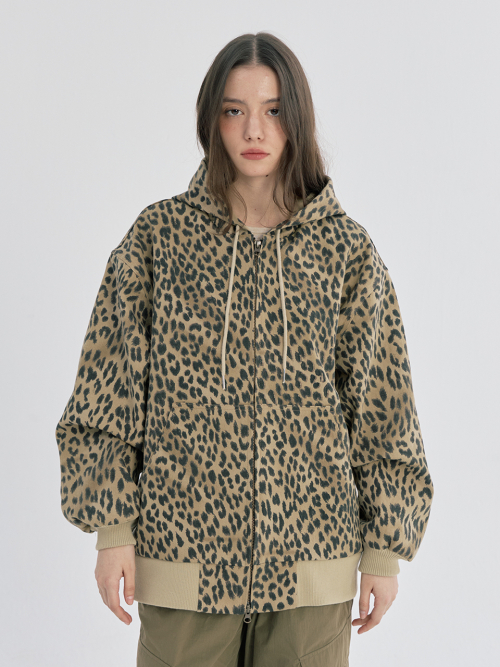 LEOPARD WORK HOOD куртка, BROWN
