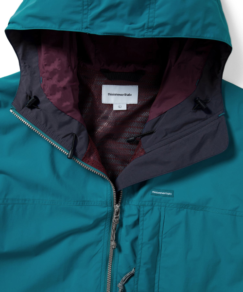 Nylon Anorak Parka Blue