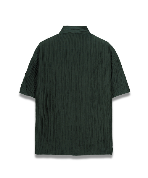 Рубашка с короткими рукавами и плиссировкой (Pale Green)