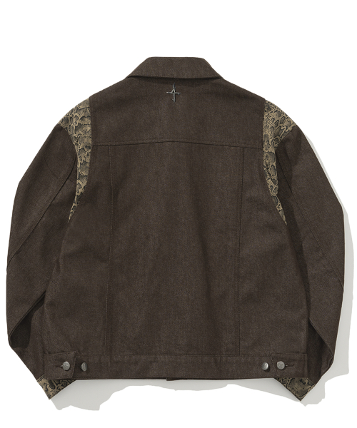 Python Layered Denim куртка - Brown