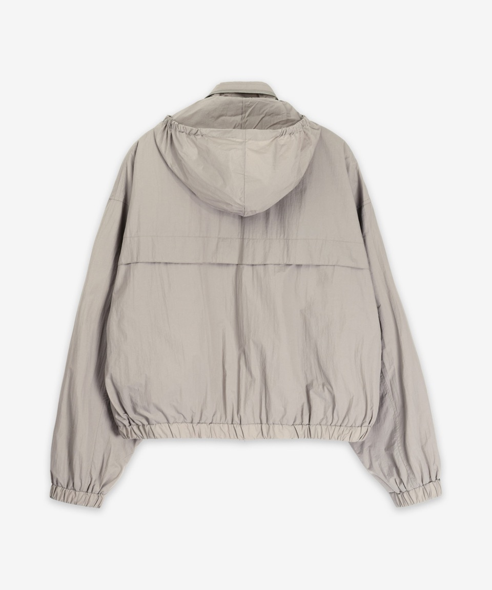 MUSINSA | AMI Heart Logo Nylon Windbreaker Jumper - Ash