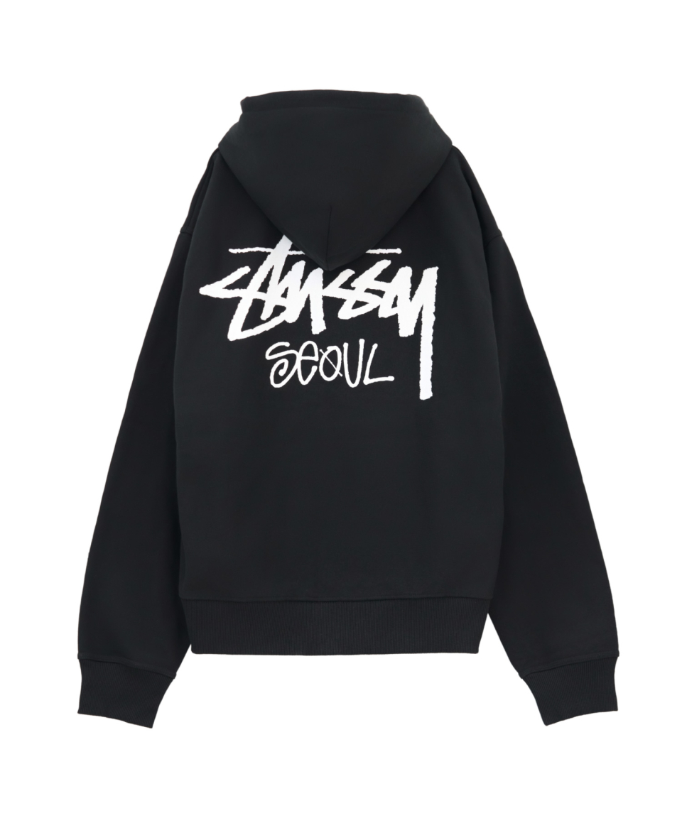 MUSINSA RAFFLE | Stussy Stock Seoul Zip Hood Black