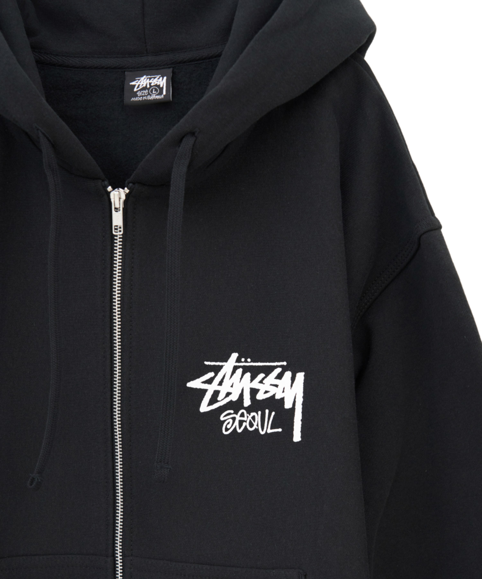 MUSINSA RAFFLE | Stussy Stock Seoul Zip Hood Black