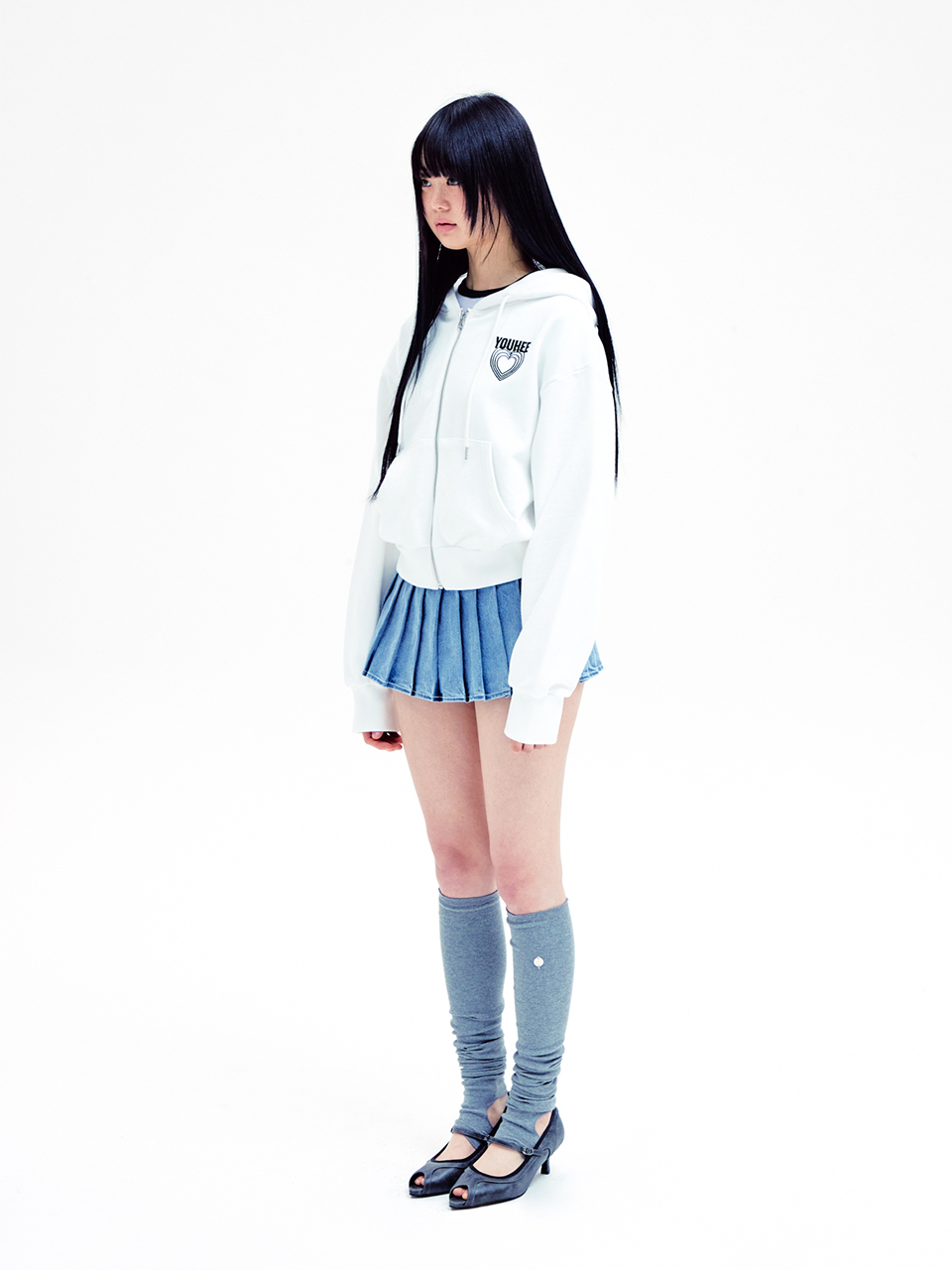 [YOUHEE] DENIM LOW-RISE PLEATS SKIRT デニム プリーツスカート MUSINSA | YOUHEE DENIM LOW-RISE PLEATS SKIRT LIGHT BLUE