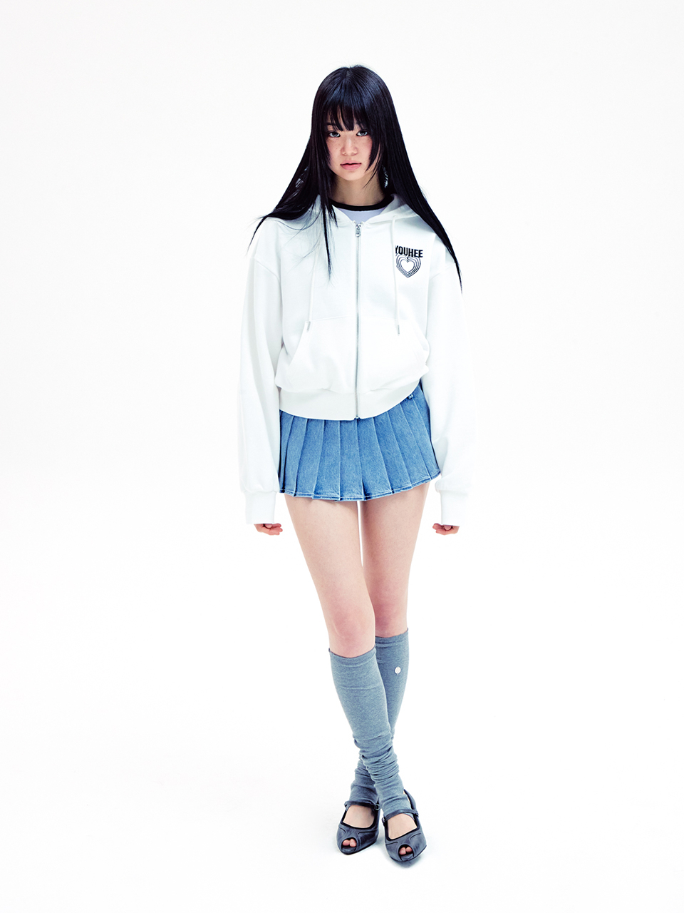 ★YOUHEE★DENIM LOW-RISE PLEATS SKIRT MUSINSA | YOUHEE DENIM LOW-RISE PLEATS SKIRT LIGHT BLUE