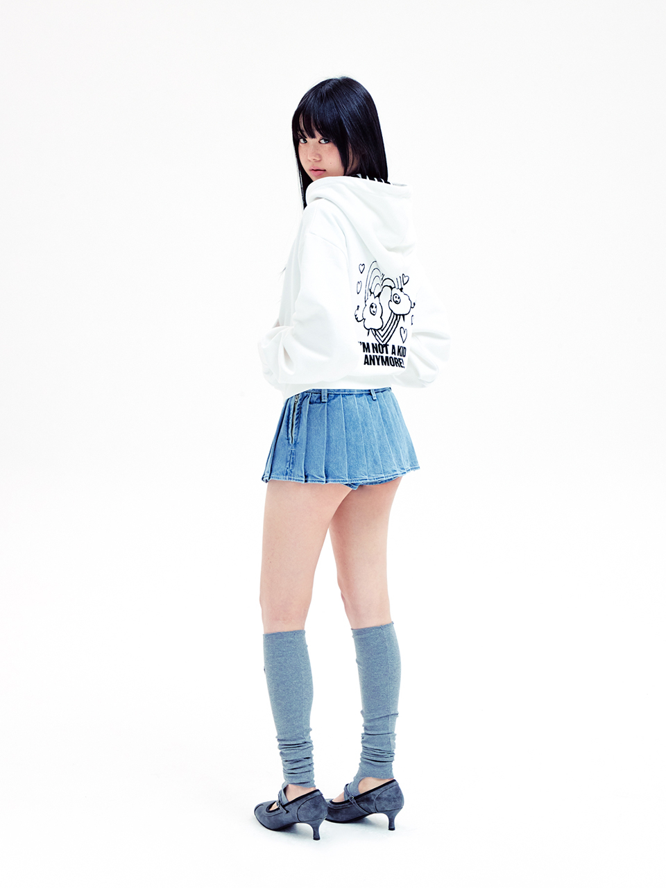 [YOUHEE] DENIM LOW-RISE PLEATS SKIRT デニム プリーツスカート MUSINSA | YOUHEE DENIM LOW-RISE PLEATS SKIRT BLUE
