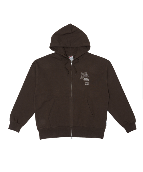 Худи на молнии White Label Rough Idea (Ash White)