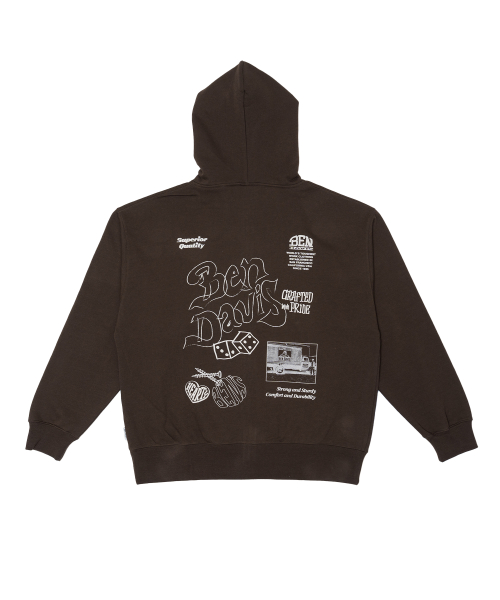 Худи на молнии White Label Rough Idea (Ash White)
