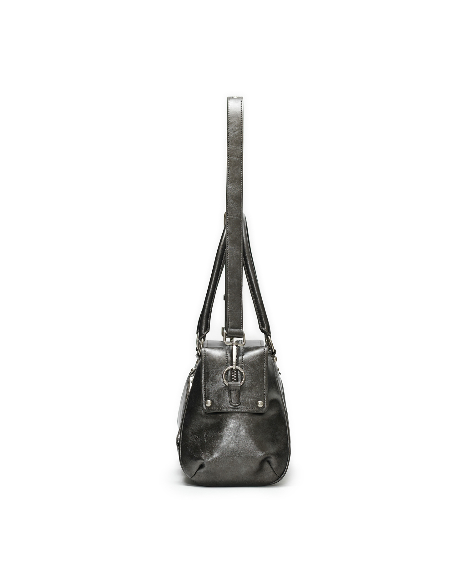 Faux Leather M.O.S Bag, METAL