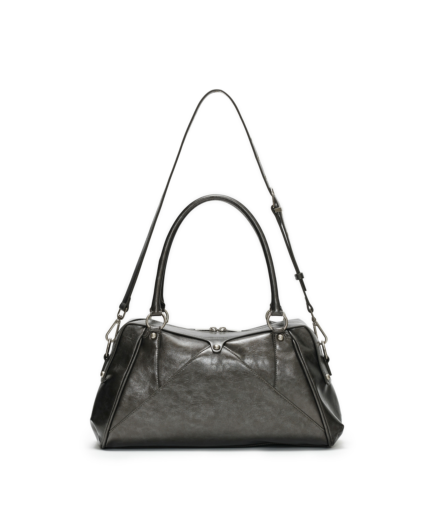 Faux Leather M.O.S Bag, METAL