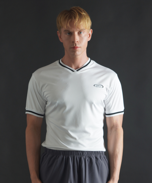 Muscle-fit футболка с коротким рукавом QuickDry - White