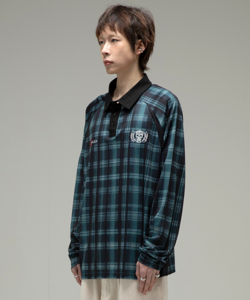 GT117 граффити клетка лонгслив (Green)