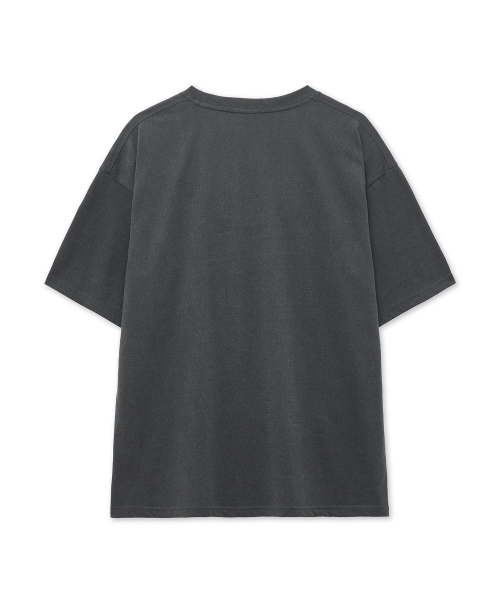 Оверсайз GARAGE пигментная футболка Washed Charcoal