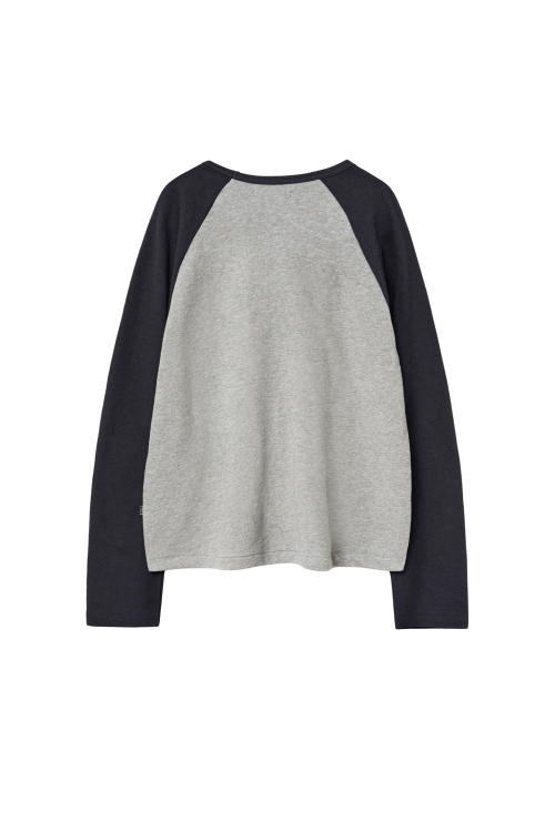 Raglan Tee Blue угольный/M.серый