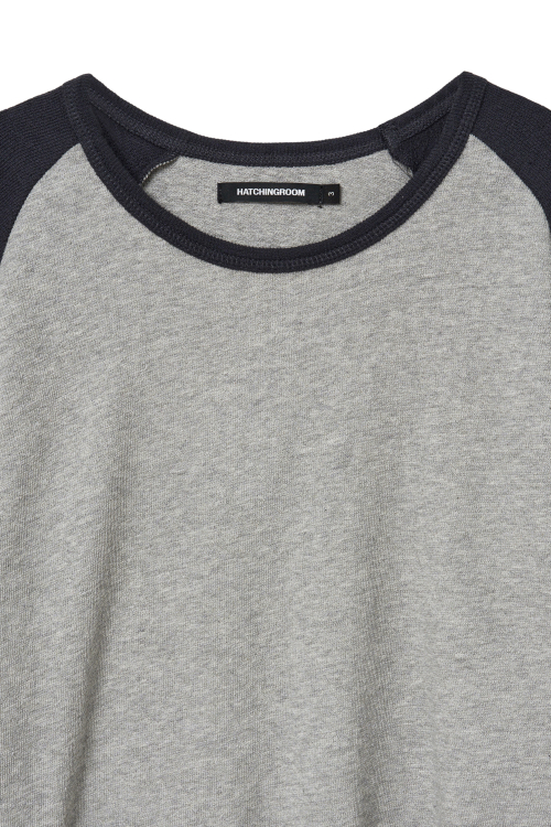 Raglan Tee Blue угольный/M.серый