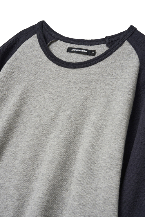 Raglan Tee Blue угольный/M.серый