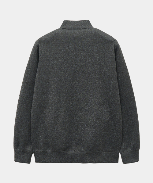 QUARTER ZIP PULLOVER M серый