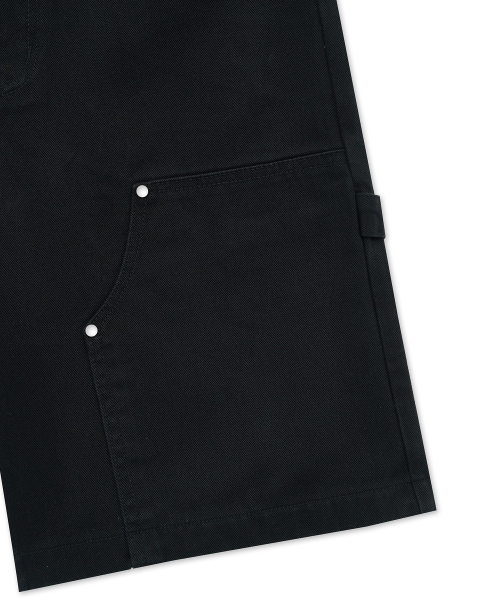 Cation выстиранный Double Knee Carpenter Shorts черный