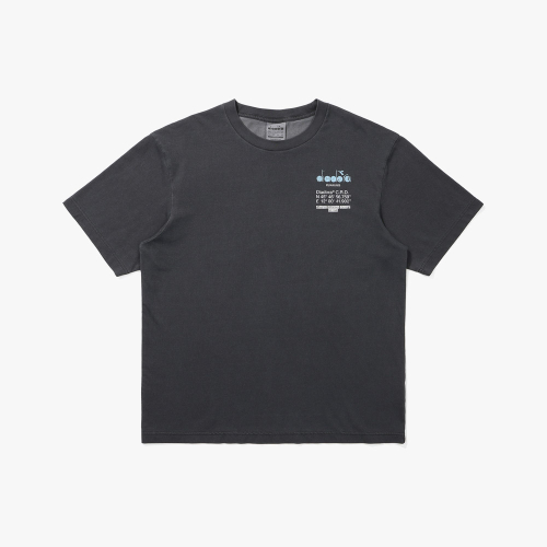 Футболка Garment Dyeing с графикой GREY