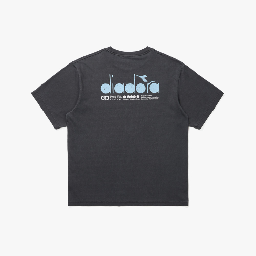 Футболка Garment Dyeing с графикой GREY