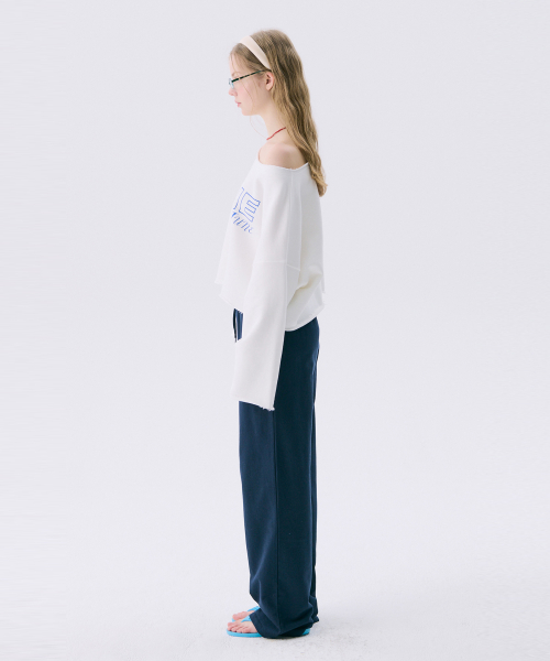VOL11.Lawcut Mini Sweat_White