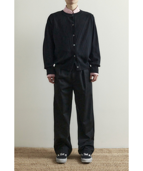 2-pleated Chino брюки - черный