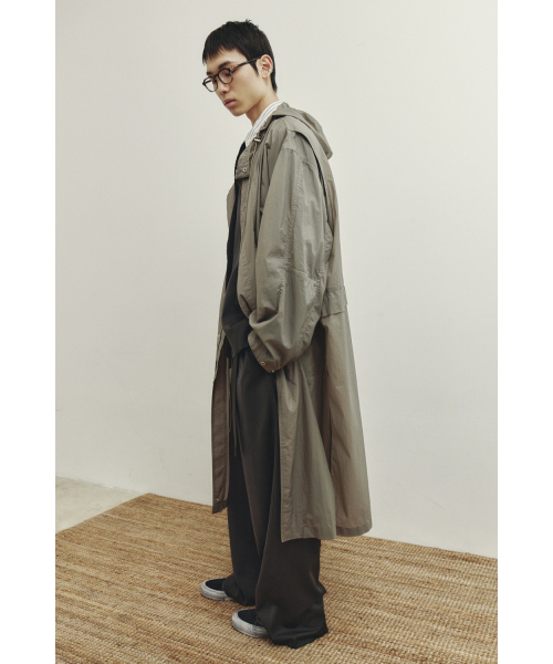 Convertible Windbreaker Coat - бежевый