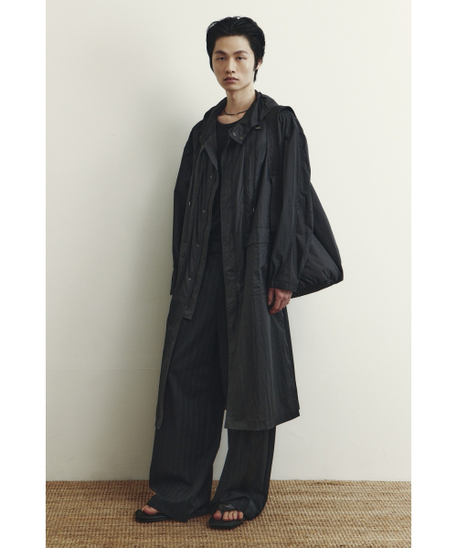 Convertible Windbreaker Coat - черный