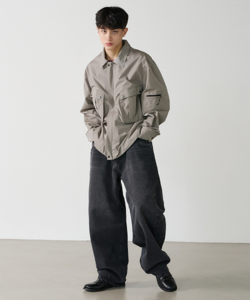 nylon shirts куртка (бежевый)