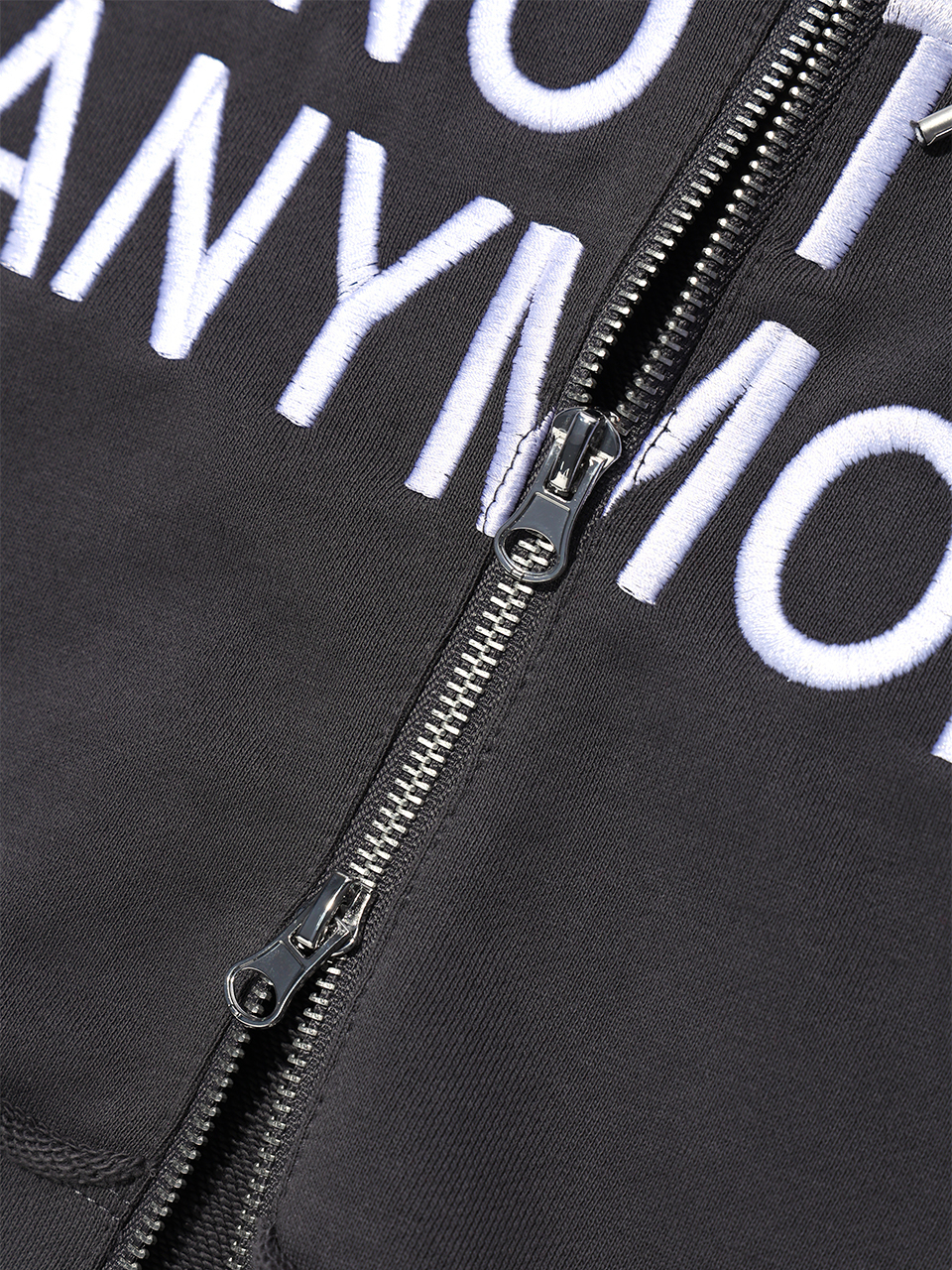 NOT A KID HOOD ZIP-UP CHARCOAL 상세 이미지 12