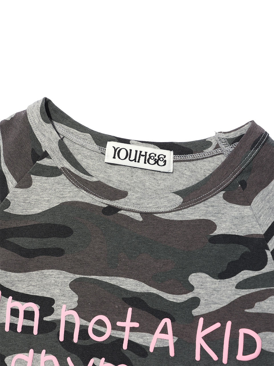 韓国発!【YOUHEE】YOUHEE CAMO T-SHIRTS カモフラージュTシャツ 유희(YOUHEE) CAMO LETTERING T-SHIRTS GREY - 사이즈 & 후기
