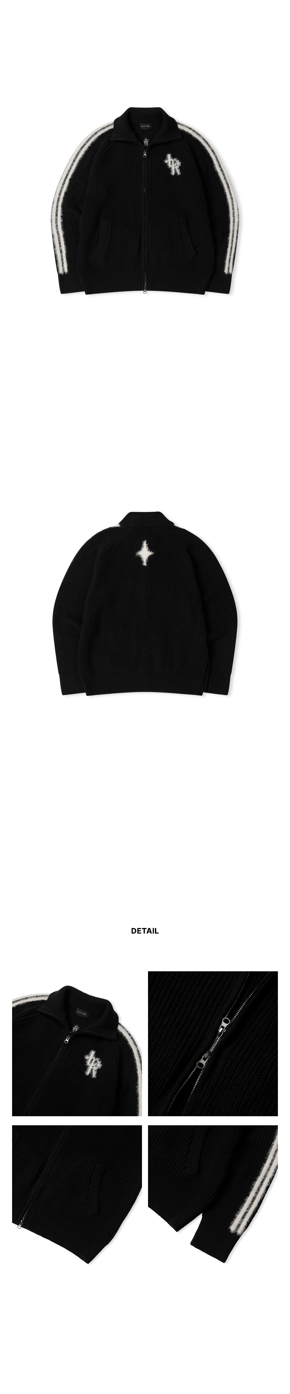 さらに100円引き◆ISTKUNST◆BAW RAGLAN ZIP UP KNIT e1c20baf3ebd42a113a4d0a04ba56a