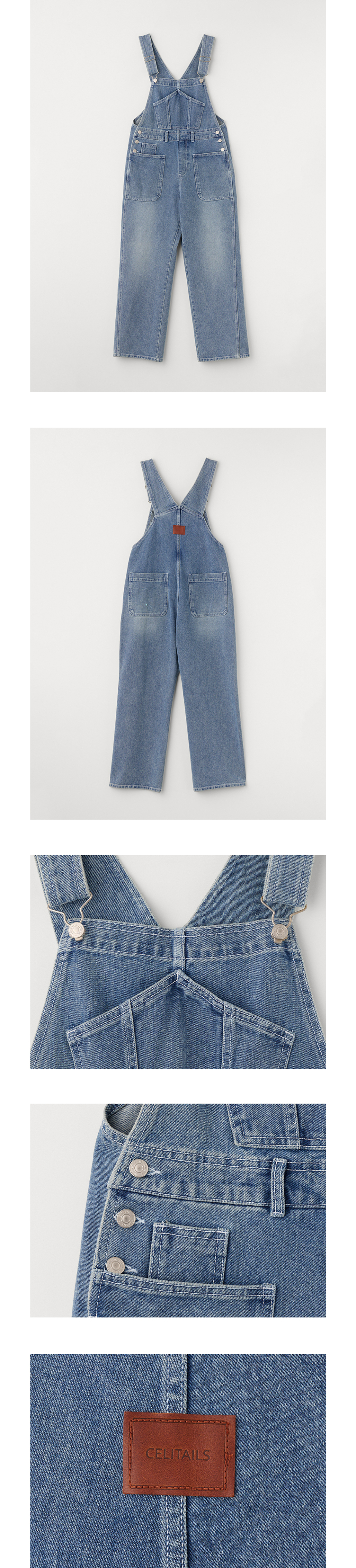韓国商品/CELITAILS POCKET DENIM OVERALL 셀리테일즈(CELITAILS) POCKET DENIM OVERALL_BLUE - 사이즈