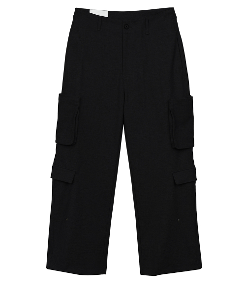 Modular Detachable Cargo Slacks Black