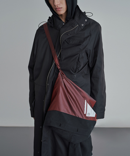 Detachable Hood Long Cover Coat Black