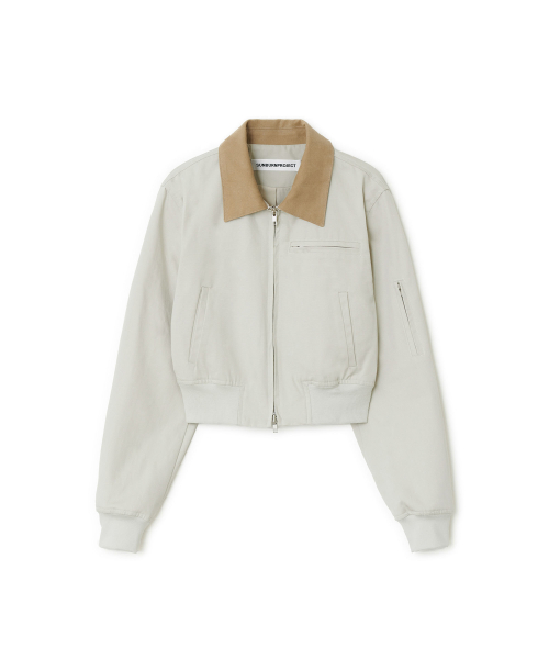 Cotton Crop Jacket, BEIGE