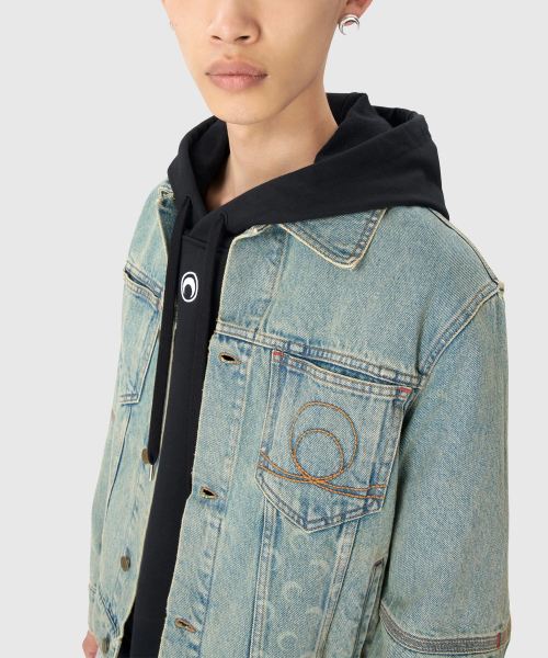 (M) Джинсовка Moon Laser Light Beige MOON LASER DENIM TRUCKER JACKET LIGHT BEIGE