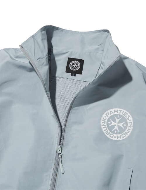 Embroidered Wind Jacket (GRAY)