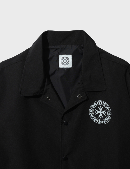 Circle Logo Coach Jacket (BLACK)