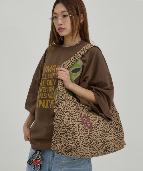 Double-sided hobo bag LEOPARD