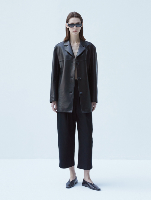 European Lambskin Classic Blazer_Black