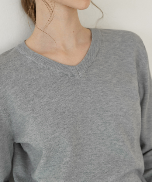 V-NECK BASIC HERRACI KNIT_NSKN5208