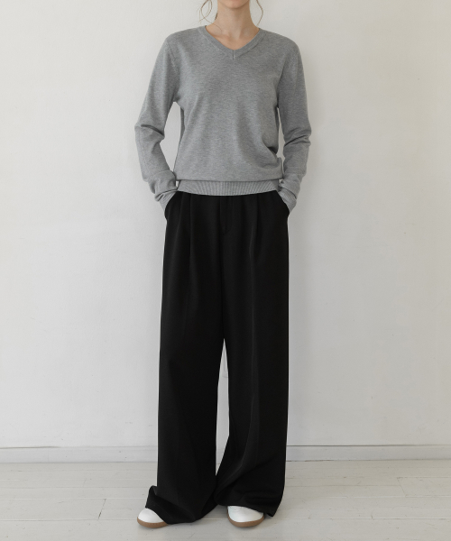 V-NECK BASIC HERRACI KNIT_NSKN5208
