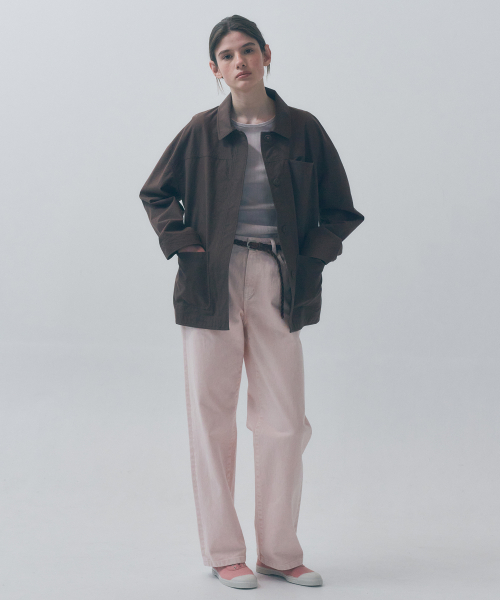 PINK DYING DENIM PANTS - LIGHT PINK