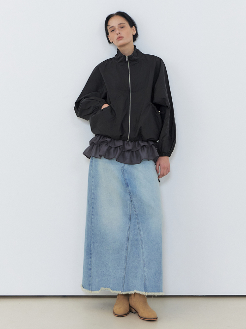 Volume Pocket Wind Jumper, Black