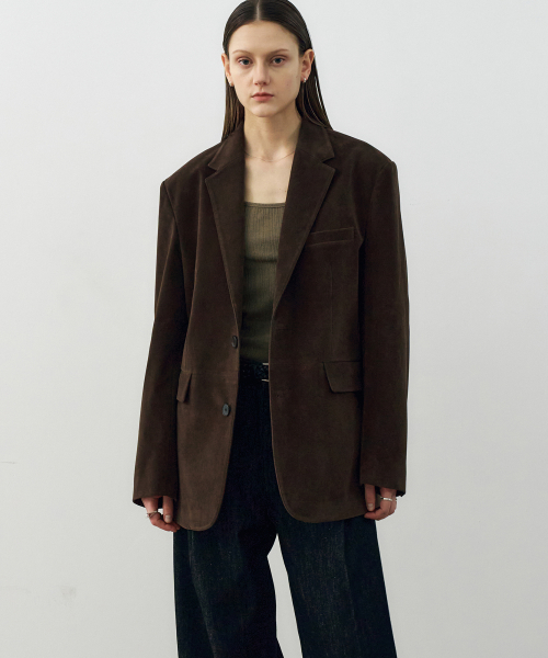 Замшевый блейзер (Deep Brown)